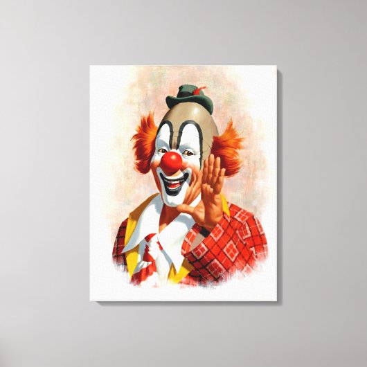 Clown canvas schilderij 2 afdruk (Voorkant)
