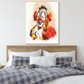 Clown canvas schilderij 2 afdruk (Insitu (Slaapkamer))