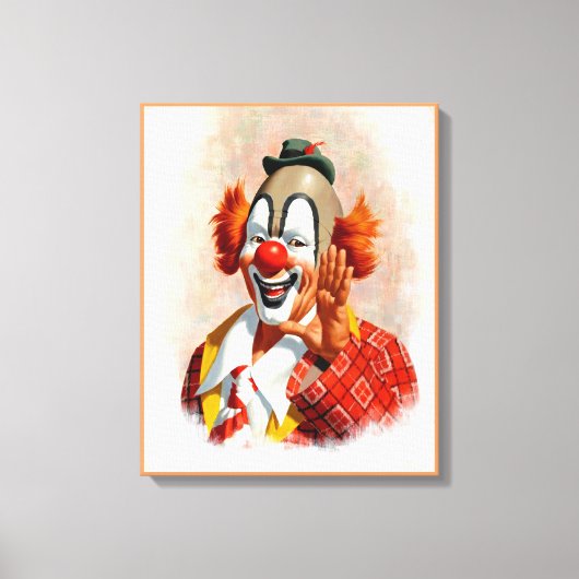 Clown canvas schilderij 2 afdruk (Voorkant)