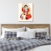 Clown canvas schilderij 2 afdruk (Insitu (Slaapkamer))