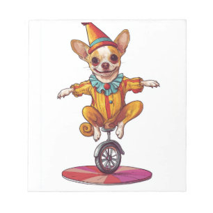 Clown Chihuahua � Grappige Circus Hond Notitieblok
