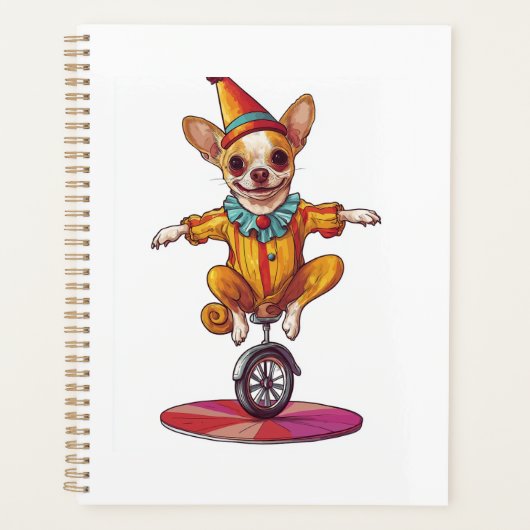 Clown Chihuahua � Grappige Circus Hond Planner (Voorkant)