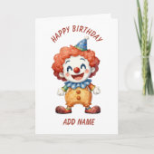 Clown Circus Humor Kaart (Voorkant)