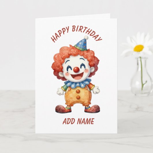 Clown Circus Humor Kaart (Kleine Plant)
