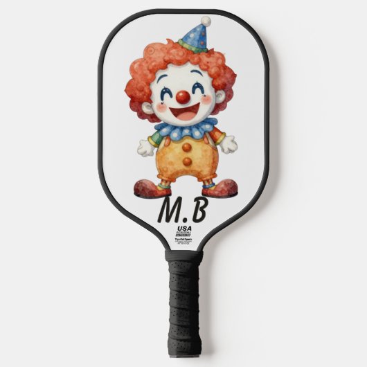 Clown Circus Humor Pickleball Paddle (Voorkant)