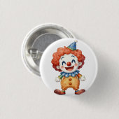 Clown Circus Humor Ronde Button 3,2 Cm (Voorkant /achterkant)