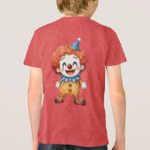 Clown Circus Humor Tri-Blend Shirt (Achterkant)