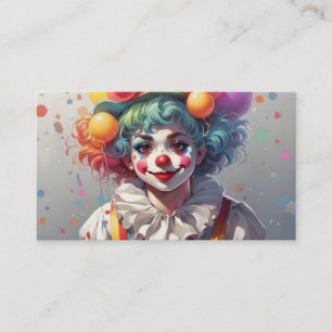 Clown Clowns voor Verjaardagsfeestjes Zakelijke Ka Visitekaartje