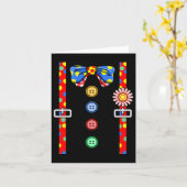 Clown Costume Halloween Kaart (Gele Bloem)