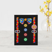 Clown Costume Halloween  Kaart (Gele Bloem)