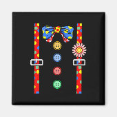 Clown Costume Halloween Magneet (Voorkant)