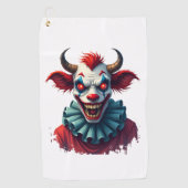 Clown Cow of Terror Golfhanddoek (Voorkant)