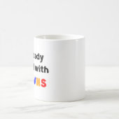 clown deal met koffiemok (Center)