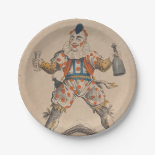 Clown dessertborden papieren bordje