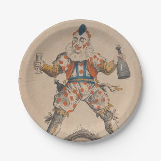Clown dessertborden papieren bordje