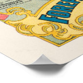 Clown die bloemen overhandigt aan een vrouw te paa poster (Hoek)