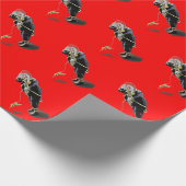 Clown die een RubberKip lopen Cadeaupapier (Hoek)