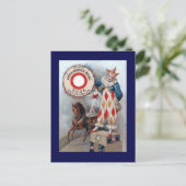 Clown Doll Horse Briefkaart (Staand voorkant)