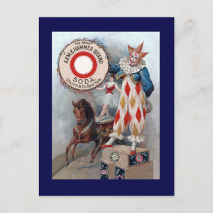 Clown Doll Horse Briefkaart