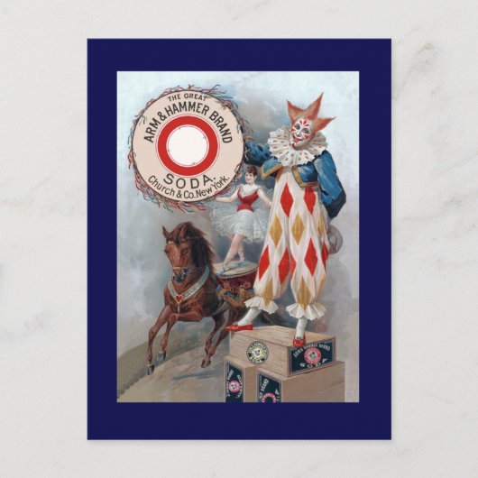 Clown Doll Horse Briefkaart (Voorkant)