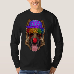 Clown Duits Herder Circus Kermis Kostuum Onderdeel T-shirt