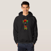Clown Duitse Pinscher Circus Hond Hoodie (Voorkant volledig)