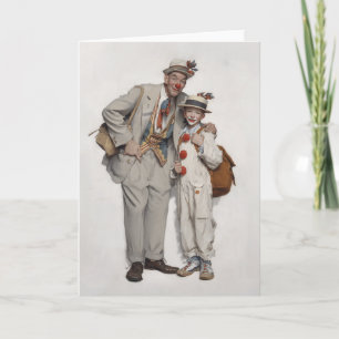 Clown duo, vader en zoon