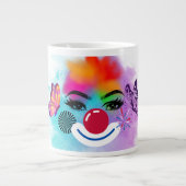 Clown en make-up grote koffiekop (Voorkant)