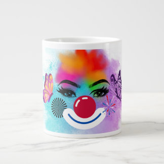 Clown en make-up grote koffiekop