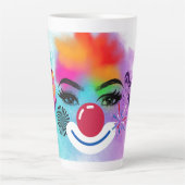 Clown en make-up latte mok (Voorkant)