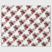 clown en vrienden nemen hun boog af cadeaupapier (Vlak)