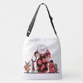 clown en vrienden nemen hun boog af crossbody tas (Achterkant)