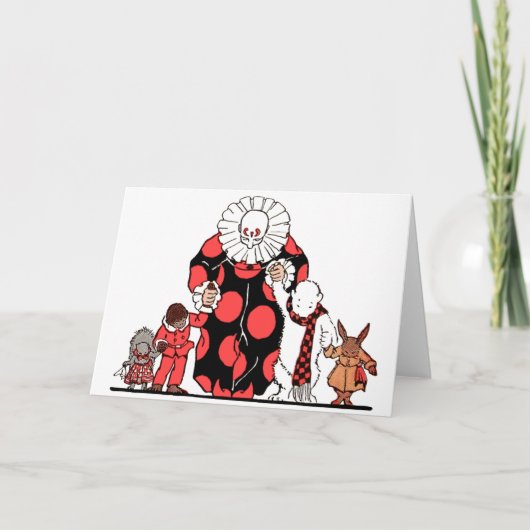 clown en vrienden nemen hun boog kaart (Voorkant)