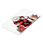 clown en vrienden nemen hun boog magneet (Linkerzijde)