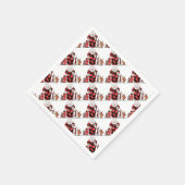 clown en vrienden nemen hun boog servet (Hoek)