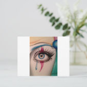Clown Eye Briefkaart (Staand voorkant)