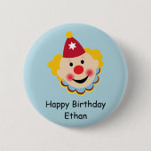 Clown Face Birthday Button (Voorkant)