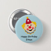 Clown Face Birthday Button (Voorkant /achterkant)