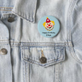 Clown Face Birthday Button (In situ)