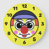 Clown Face Emoji Grote Klok (Voorkant)