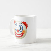 Clown Face Emoji T-shirt Koffiemok (Voorkant links)