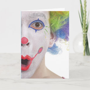 Clown Face-Wenskaart Kaart