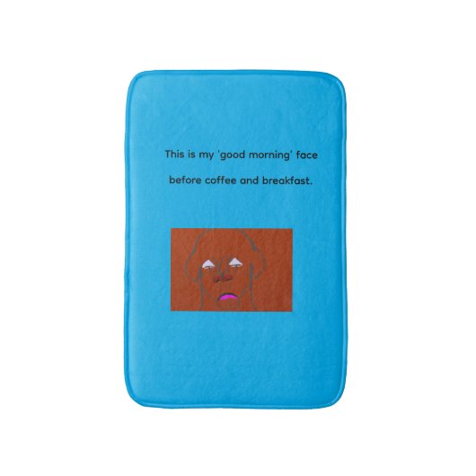 Clown-Faced Dog Cartoon Sketch Badmat (Voorkant Verticaal)