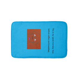 Clown-Faced Dog Cartoon Sketch Badmat