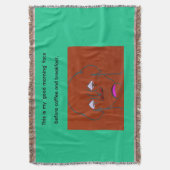 Clown-Faced Dog Cartoon Sketch Deken (Voorkant Verticaal)