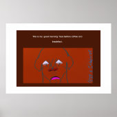 Clown-Faced Dog Cartoon Sketch Poster (Voorkant)