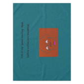 Clown-Faced Dog Cartoon Sketch Tafelkleed (Voorkant)