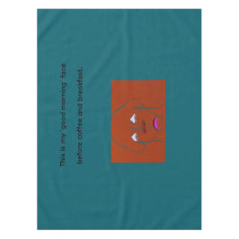 Clown-Faced Dog Cartoon Sketch Tafelkleed