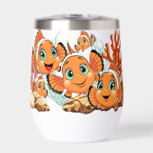 Clown fish Cartoon cute Family Underwater (Voorkant)