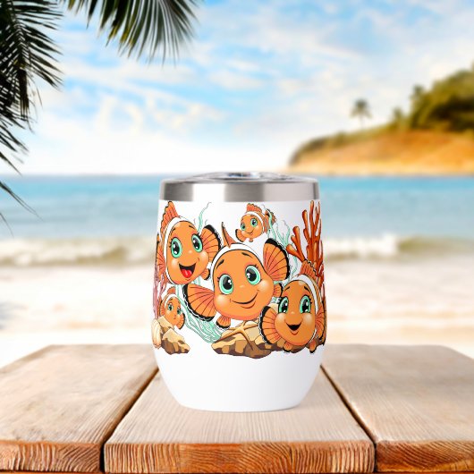 Clown fish Cartoon cute Family Underwater (Strand (Gedraaid)  )